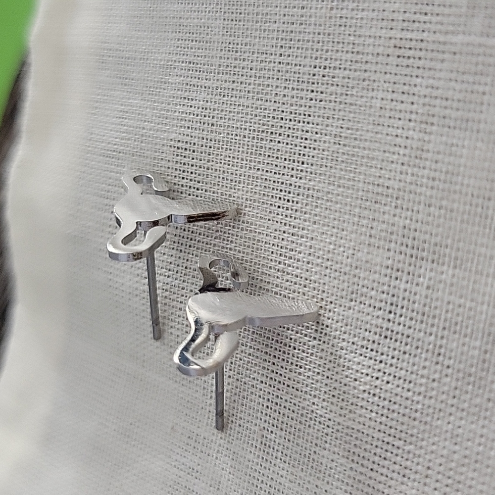 Femcore Uterus Stud Earrings, My Body My Choice - Picture 6 of 6